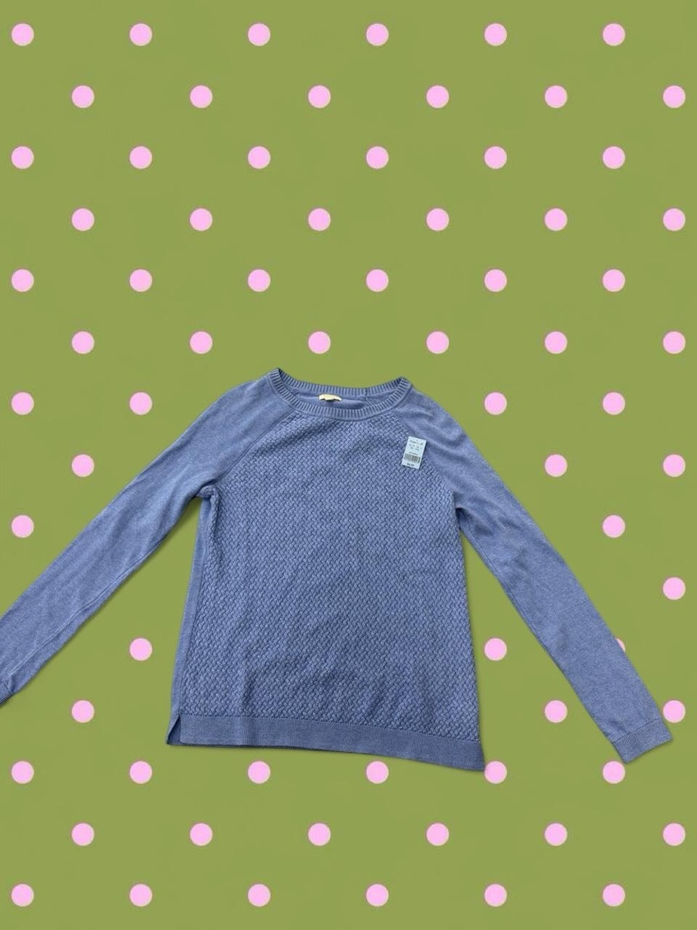 Sonoma Blue Girls' Textured Knit Long-Sleeve Sweater